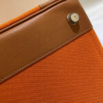 Hermes Birkin 35 Canvas & Swift Leather Cargo Orange